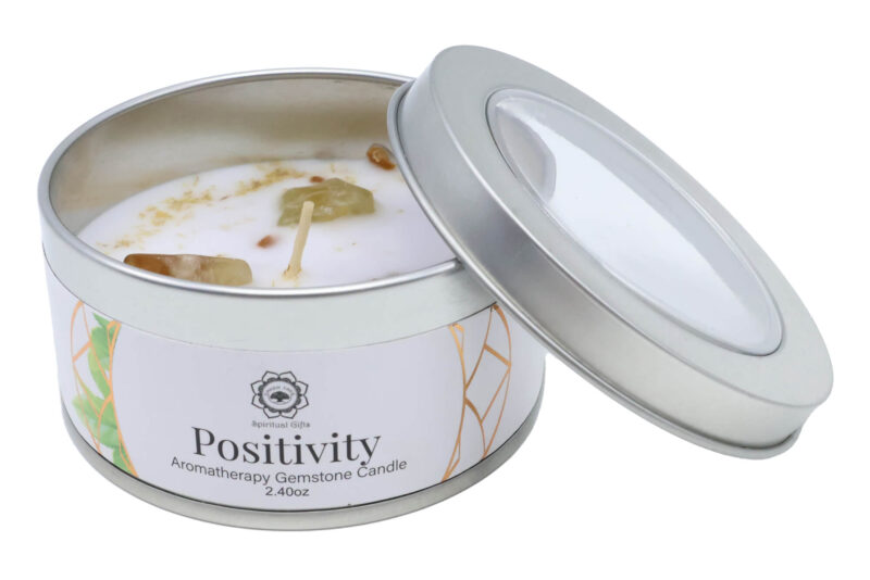 Bougie Positivity Citrine + Thé Vert 70g