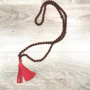 Mala 108 perles 8mm - Bois de rose