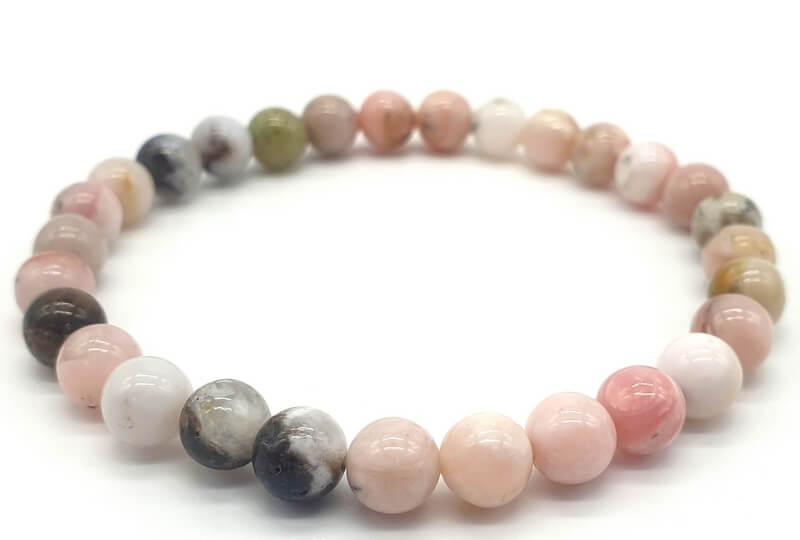 Bracelet Opale Rose 6mm Bracelet Opale Rose 6mm