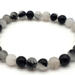Bracelet Quartz Tourmaline 6mm