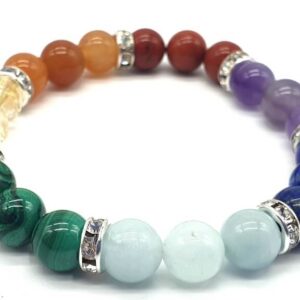 Bracelet 7 Chakras PREMIUM Mix perles 8mm