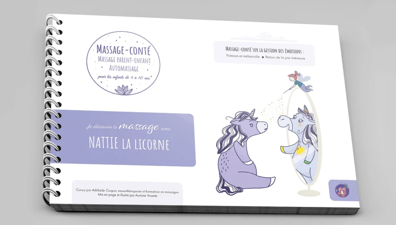 Apprendre à masser avec Nattie la licorne