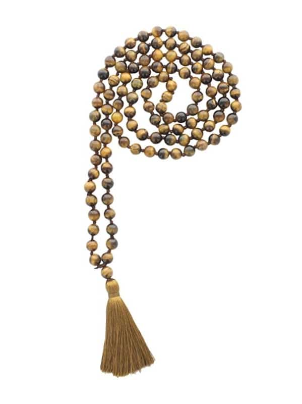 Mala Oeil de Tigre 108 perles Mala Oeil de Tigre 108 perles