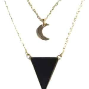 Collier Triangle Onyx